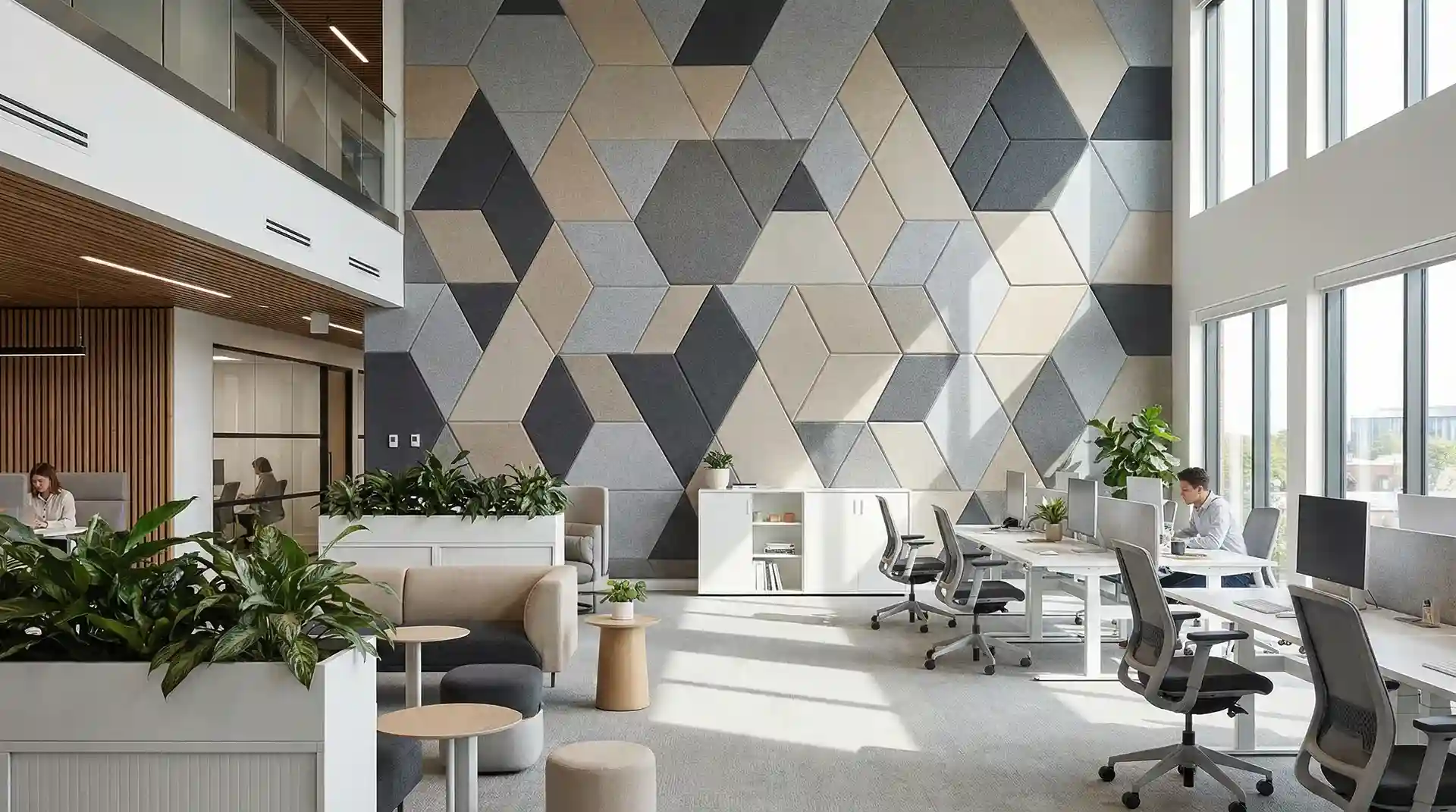 Vinyl — Hotel Corridor, Augusta - commercial wallcovering installation