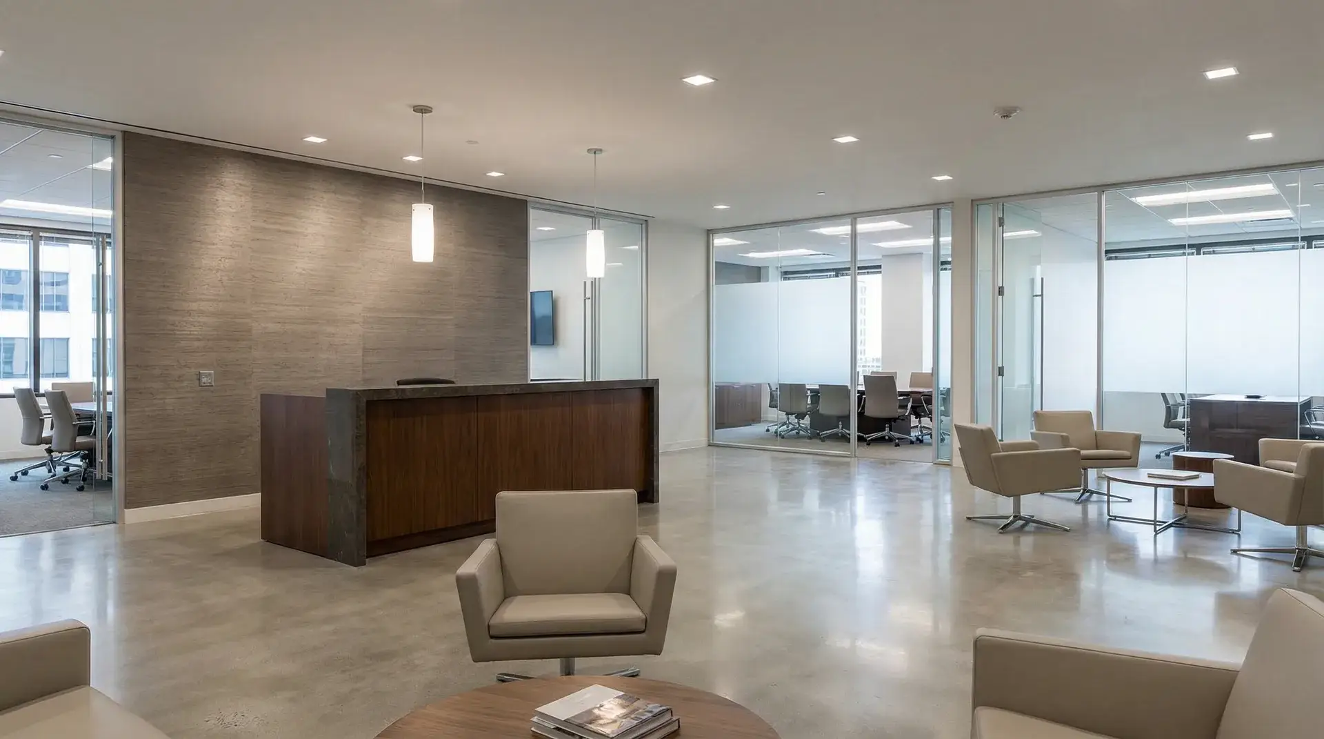 Feature Wall — Hotel Lobby, Washington Rd - commercial wallcovering installation